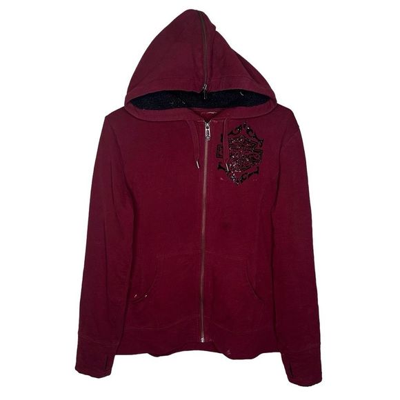 Y2K Harley Davidson Grunge Style Hoodie Size XL - Picture 1 of 5